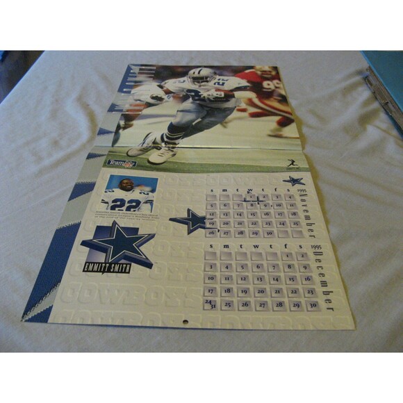 1995 Team NFL Emmitt Smith Dallas Cowboys 16 Months Calendar Emmit Inc - Picture 5 of 5